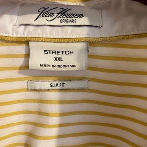 Long sleeve button down striped top